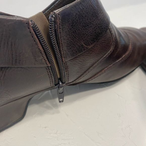 Josef Seibel Brown Leather Ankle Booties - Picture 7 of 10